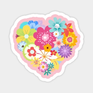 Flowers heart Magnet