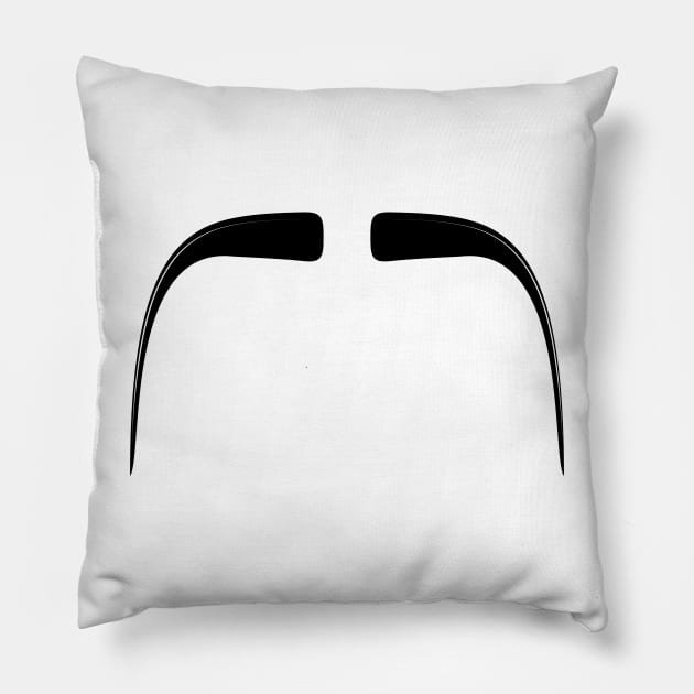 Fu Manchu Moustache Pillow by THP Creative