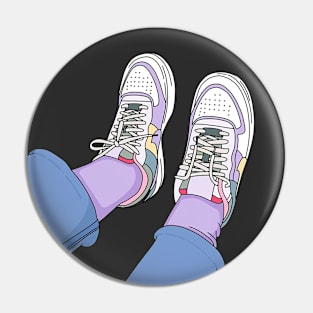 I love my purple shoes Pin