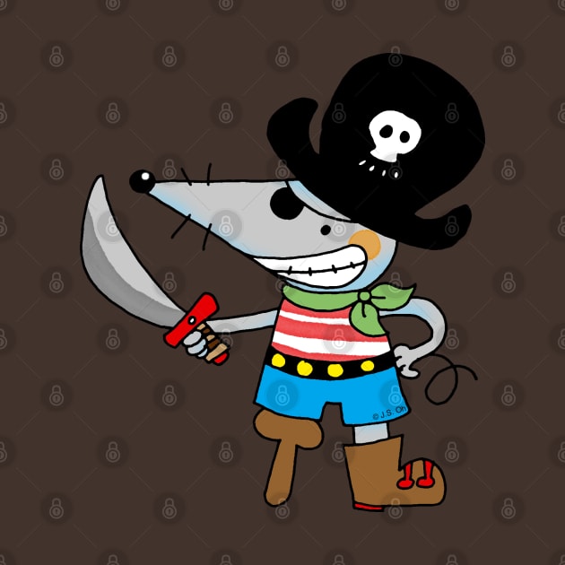 pirate mouse cartoon by cartoonygifts