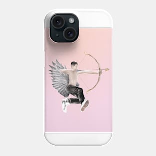 Cupid in a Pink Sky Phone Case