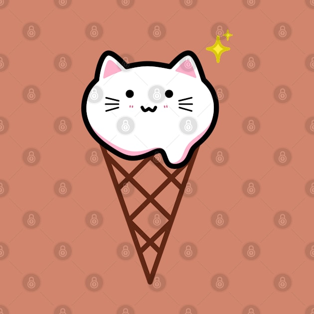 Kitty x Ice Cream by SketchybyBee