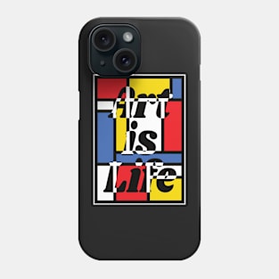 Art is Life - Mondrian - Art Teacher Tee Phone Case