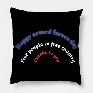 Armed forces day Pillow