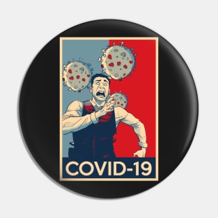 Covid-19 No Hope - Corona virus survivor Zombie satire Pin