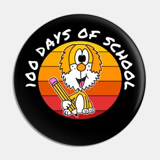 100 Days Of School Dog Kindergarten Teacher 2023 Pin