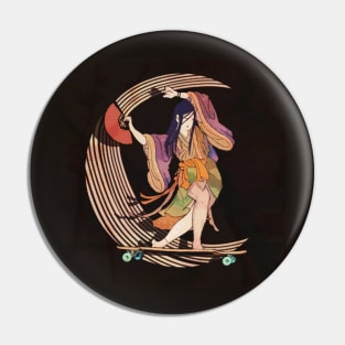 SKATEBOARDING GEISHA Pin