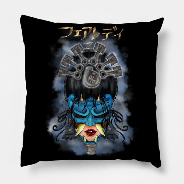 Fairlady Oni Pillow by Spare Parts Arts