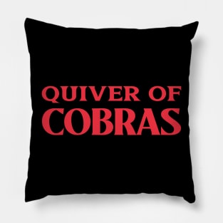 Quiver of Cobras Collective Animal Nouns Pillow