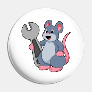 Rat as Mechanic with Wrench Pin