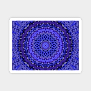 Blue Third Eye Chakra Mandala Magnet