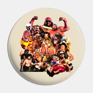 Pro Wrestlers 80s Vintage Pin