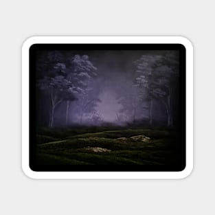 Misty Purple Forest Magnet