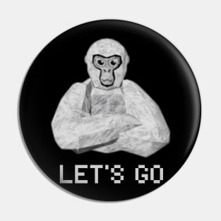 Gorilla Tag PFP Monke Merch VR Gamer Pin