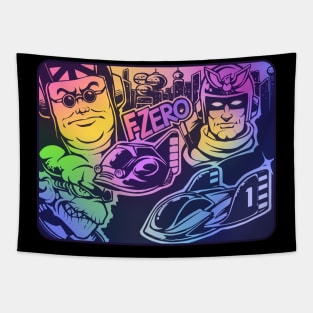 Retro Racing Video Game Tapestry