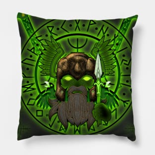 Viking with helmet Pillow