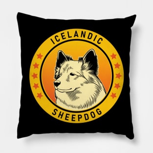 Icelandic Sheepdog Portrait Pillow