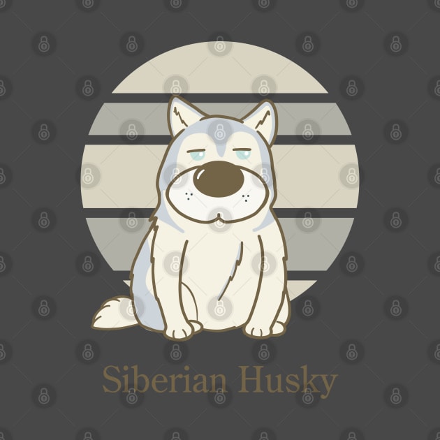 Cute Dogs illustrations - Siberian Husky by MariOyama