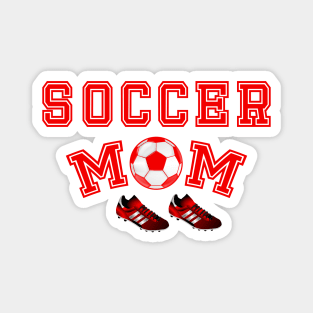 Soccer Mom Red Magnet