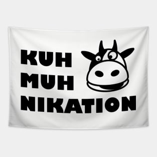 Communication cow Tapestry