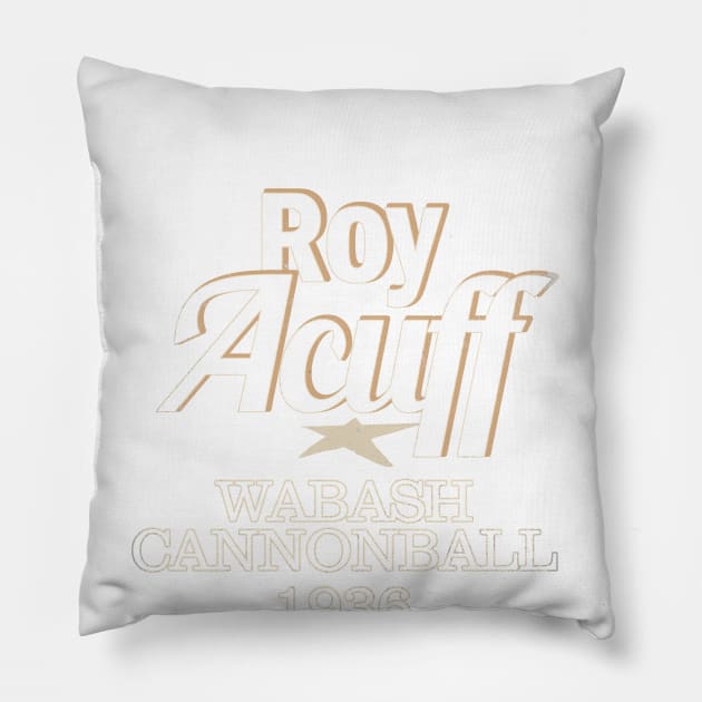 Nyindirprojek roy acuff Wabash Cannonball Pillow by NYINDIRPROJEK