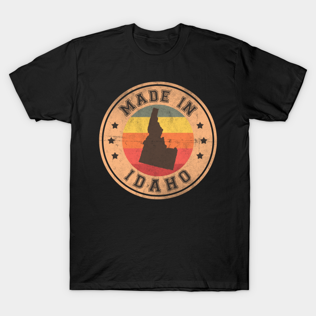 Discover Idaho State Retro Vintage Design - Idaho State - T-Shirt