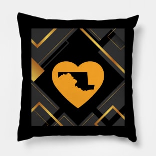 MARYLAND LOVE ABSTRACT DESIGN Pillow