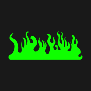 Wide Green Flames T-Shirt