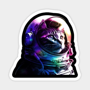 Galaxy cat Magnet