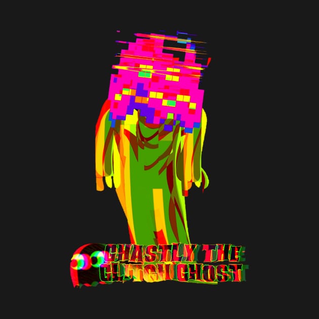 Ghastly The Glitch Ghost Print #1 by DepartFromMeArtistry