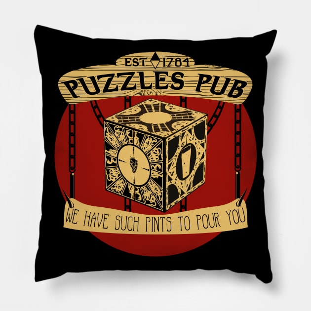Puzzles Pub Pillow by HopNationUSA