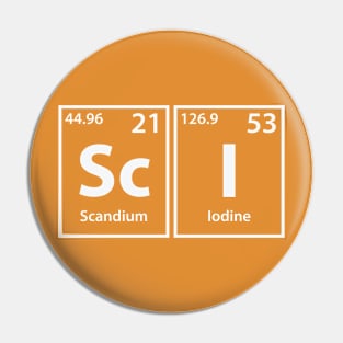 Sci (Sc-I) Periodic Elements Spelling Pin