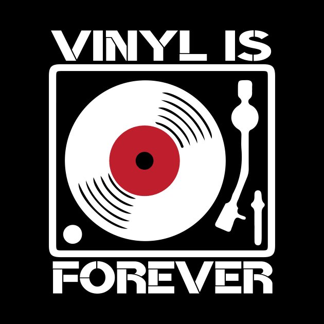 Vinyl is forever t shirt vinyl record collectors by mlleradrian