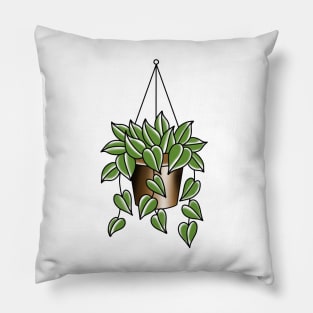 Hanging basket pothos Pillow