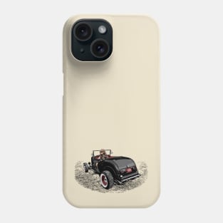 Hot Rod Girl black/red version Phone Case