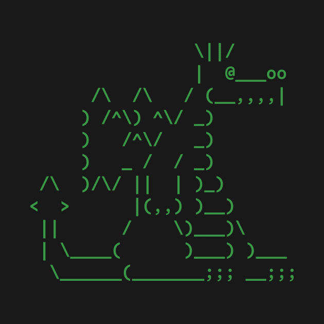 The Magic Ascii Dragon by tos42