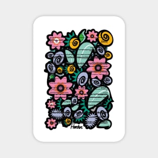 Wall of Flowers Magnet