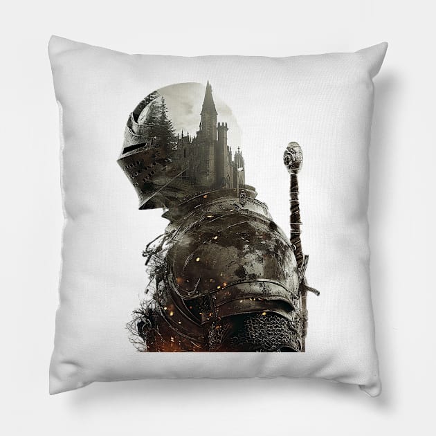 dark soul Pillow by Ninja banana