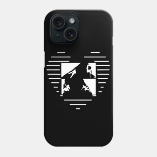 Rock climbing boulder climbers Phone Case