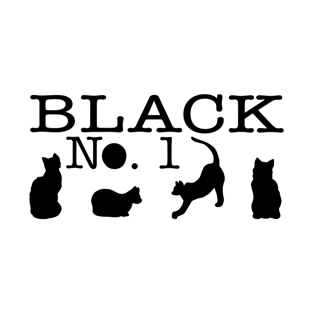 Black No.1 Cats T-Shirt