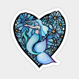 Daisy Mermaid Magnet