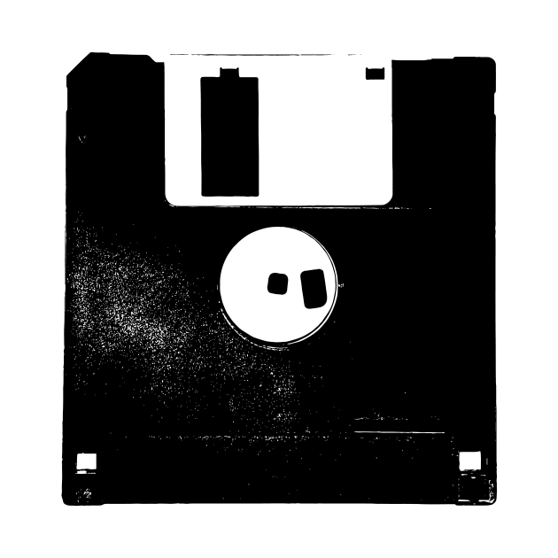 Retro Music Player Computer Floppy Disc by Spindriftdesigns