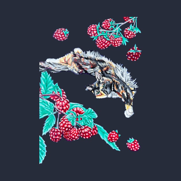 Calico and Raspberries by RaLiz