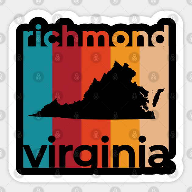 Richmond Virginia Retro - Richmond - Sticker