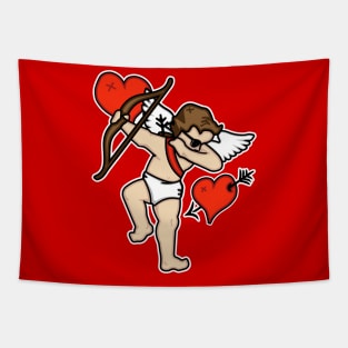 Dabbing Cupid Funny Valentines Day Gift Idea Tapestry