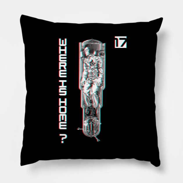 Space Oddity No.1 Pillow by Fiddlercrab