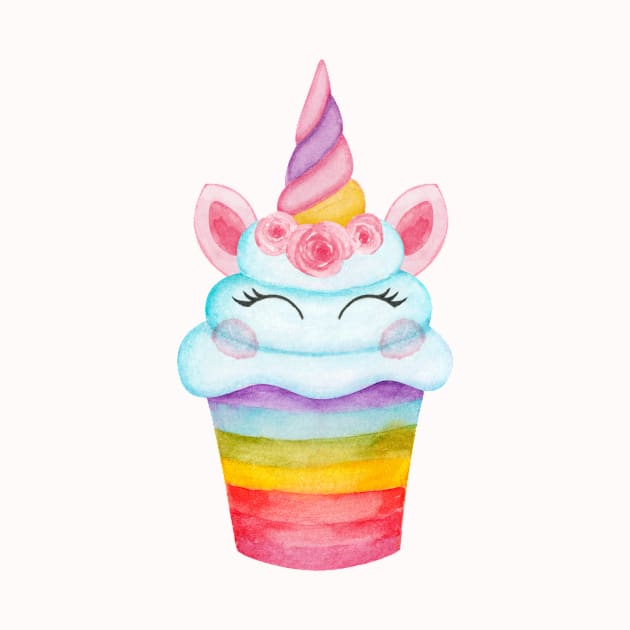 Unicorn cupcake by shoko