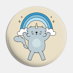 Cat Rainbow Pin