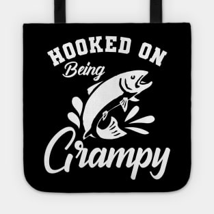 Fishing Grandpa - Hooked on being grampy Tote