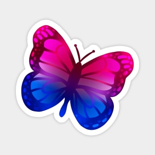 LGBTQ+ Pride Butterfly - Bisexual Magnet